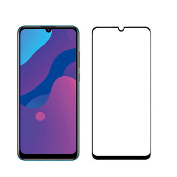 Picasee ochronne szkło hartowane 3D z ramką do Honor 9A - czarne