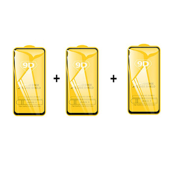 3x Picasee ochronne szkło hartowane 3D z ramką do Xiaomi Poco X3 - czarne – 2+1 gratis