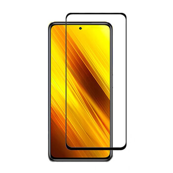 3x Picasee ochronne szkło hartowane 3D z ramką do Xiaomi Poco X3 - czarne – 2+1 gratis
