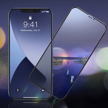 3x Picasee ochronne szkło hartowane 3D z ramką do Apple iPhone 12 Pro - czarne – 2+1 gratis