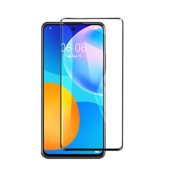 3x Picasee ochronne szkło hartowane 3D z ramką do Huawei P Smart 2021 - czarne – 2+1 gratis