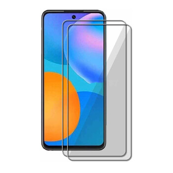 3x Picasee ochronne szkło hartowane 3D z ramką do Huawei P Smart 2021 - czarne – 2+1 gratis