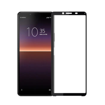 3x Picasee zakrzywione szkło ochronne 3D do Sony Xperia 10 II - czarne 2+1 gratis