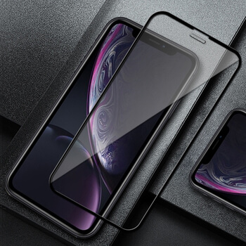 Picasee ochronne szkło hartowane 3D z ramką do Apple iPhone XR - czarne