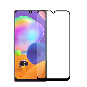 Picasee ochronne szkło hartowane 3D z ramką do Samsung Galaxy A31 A315F - czarne
