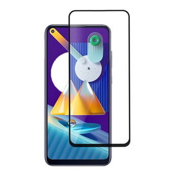 Picasee ochronne szkło hartowane 3D z ramką do Samsung Galaxy M11 - czarne