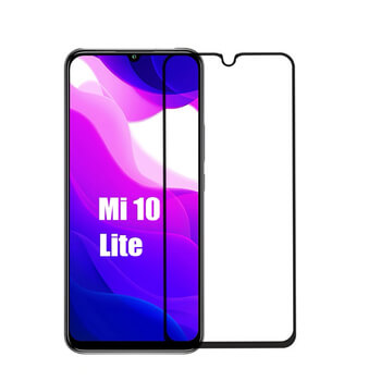 3x Picasee ochronne szkło hartowane 3D z ramką do Xiaomi Mi 10 Lite - czarne – 2+1 gratis