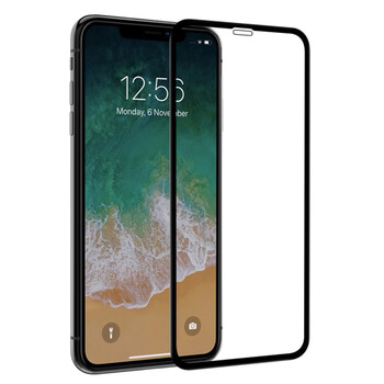 Picasee ochronne szkło hartowane 3D z ramką do Apple iPhone XS Max - czarne