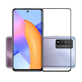Picasee ochronne szkło hartowane 3D z ramką do Honor 10X Lite - czarne