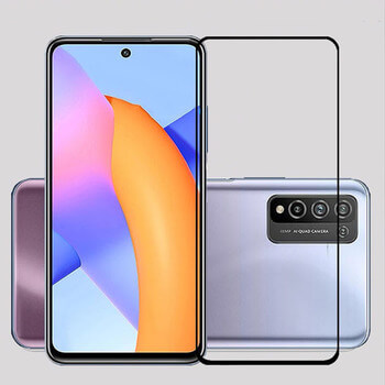 Picasee ochronne szkło hartowane 3D z ramką do Honor 10X Lite - czarne