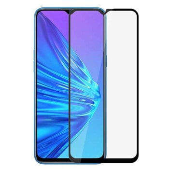 Szkło hartowane 3D z ramką do Realme 5 - czarne