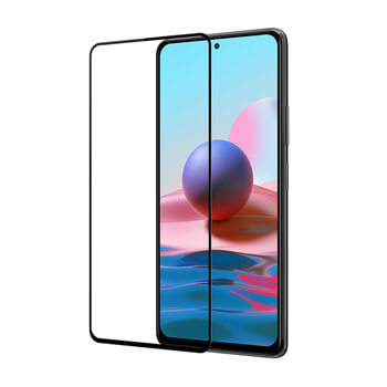 Picasee ochronne szkło hartowane 3D z ramką do Xiaomi Redmi Note 10 - czarne