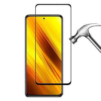 3x Picasee ochronne szkło hartowane 3D z ramką do Xiaomi Poco X3 Pro - czarne – 2+1 gratis