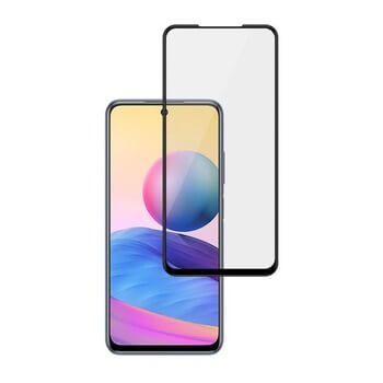 3x Picasee ochronne szkło hartowane 3D z ramką do Xiaomi Redmi Note 10 5G - czarne – 2+1 gratis