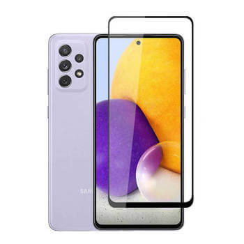 3x Picasee ochronne szkło hartowane 3D z ramką do Samsung Galaxy A52s 5G A528B - czarne – 2+1 gratis