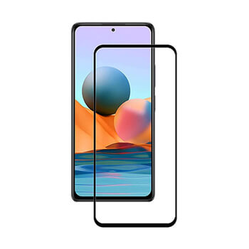 3x Picasee ochronne szkło hartowane 3D z ramką do Xiaomi Redmi 10 - czarne – 2+1 gratis