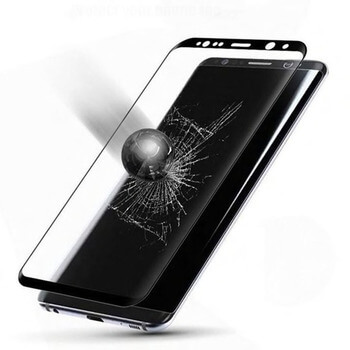 Picasee zakrzywione szkło ochronne 3D do Samsung Galaxy S9 Plus G965F - czarne