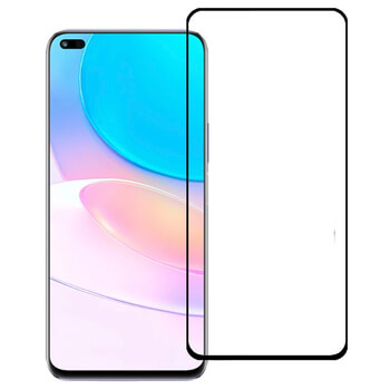 3x ochronne szkło hartowane 3D z ramką do Huawei Nova 8i - czarne – 2+1 gratis