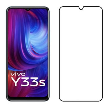Picasee ochronne szkło hartowane 3D z ramką do Vivo Y33s - czarne