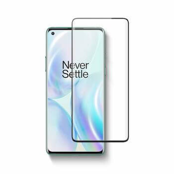 Picasee ochronne szkło hartowane 3D z ramką do OnePlus 8T - czarne