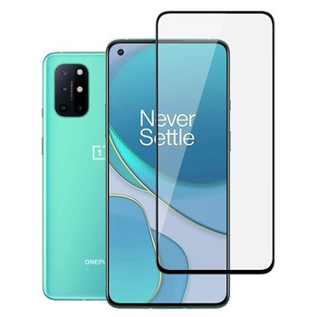 Picasee ochronne szkło hartowane 3D z ramką do OnePlus 8T - czarne