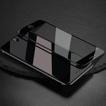 Picasee ochronne szkło hartowane 3D z ramką do Apple iPhone SE 2022 - czarne