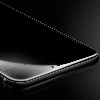 3x Picasee ochronne szkło hartowane 3D z ramką do Apple iPhone SE 2022 - czarne – 2+1 gratis