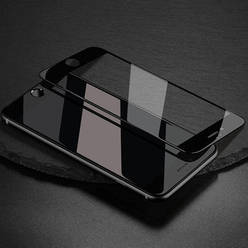 3x Picasee ochronne szkło hartowane 3D z ramką do Apple iPhone SE 2022 - czarne – 2+1 gratis