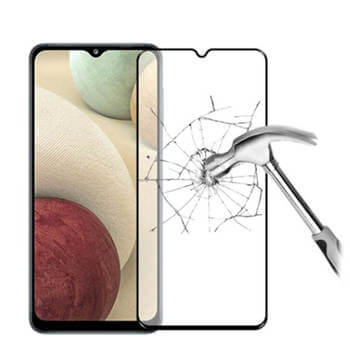 3x Picasee ochronne szkło hartowane 3D z ramką do Samsung Galaxy A13 4G A135 - czarne – 2+1 gratis