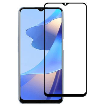 Ochronne szkło hartowane 3D z ramką do OPPO A16 - czarne