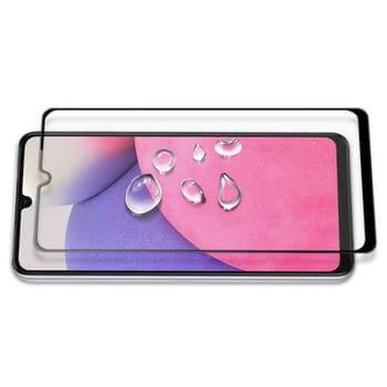 Picasee ochronne szkło hartowane 3D z ramką do Samsung Galaxy A33 5G A336 - czarne