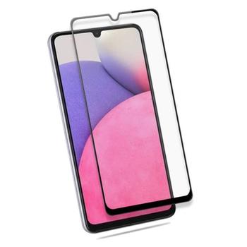 3x Picasee ochronne szkło hartowane 3D z ramką do Samsung Galaxy A33 5G A336 - czarne – 2+1 gratis