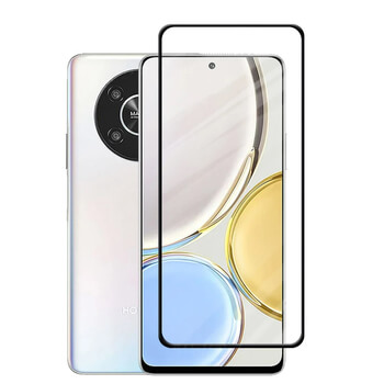 3x Picasee ochronne szkło hartowane 3D z ramką do Honor Magic4 Lite 5G - czarne – 2+1 gratis