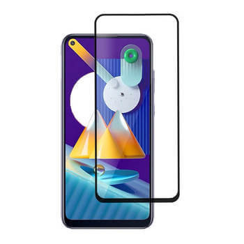 Szkło hartowane 3D z ramką do Samsung Galaxy M13 M135F - czarne