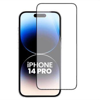 Ochronne szkło hartowane 3D z ramką do Apple iPhone 14 Pro - czarne