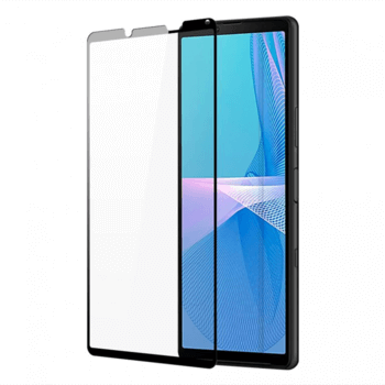 Szkło hartowane 3D z ramką do Sony Xperia 10 III - czarne