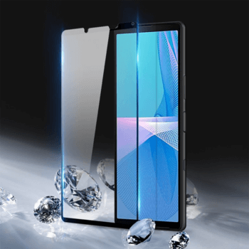 3x Picasee ochronne szkło hartowane 3D z ramką do Sony Xperia 10 III - czarne – 2+1 gratis