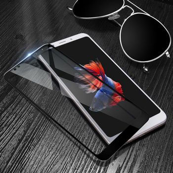 3x Picasee ochronne szkło hartowane 3D z ramką do Xiaomi Redmi 5 Plus Global - czarne – 2+1 gratis