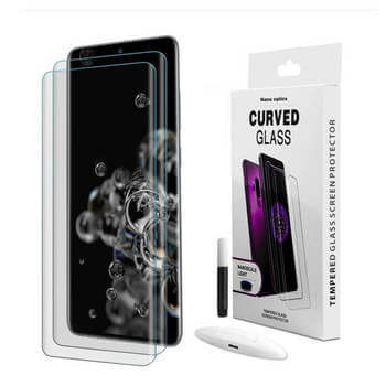 3x Zakrzywione hartowane szkło ochronne 3D UV do Samsung Galaxy S23 5G