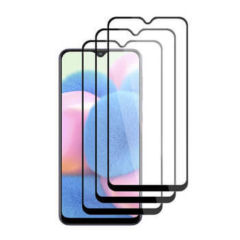 3x Picasee ochronne szkło hartowane 3D z ramką do Samsung Galaxy A54 5G - czarne – 2+1 gratis