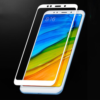 Picasee ochronne szkło hartowane 3D z ramką do Xiaomi Redmi Note 5 Global - białe