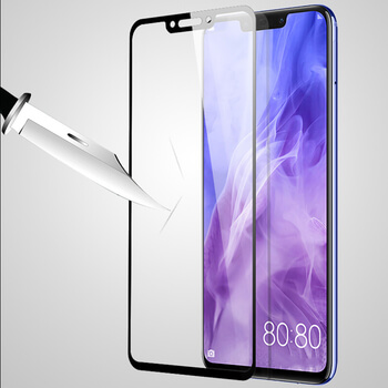 Ochronne szkło hartowane 3D z ramką do Huawei Nova 3 - czarne