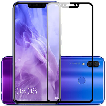 Ochronne szkło hartowane 3D z ramką do Huawei Nova 3i - czarne