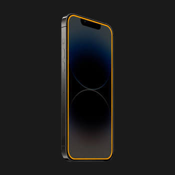 Picasee Ochronne szkło hartowane z rozbłyskującą w ciemności ramką do Huawei Nova 3 - Oranžová