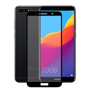 3x szkło hartowane 3D z ramką do Honor 7A - czarne