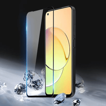 3x Picasee ochronne szkło hartowane 3D z ramką do Realme 10 4G - czarne – 2+1 gratis
