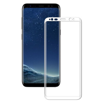 Szkło hartowane 3D z ramką do Samsung Galaxy S8+ G955F - białe