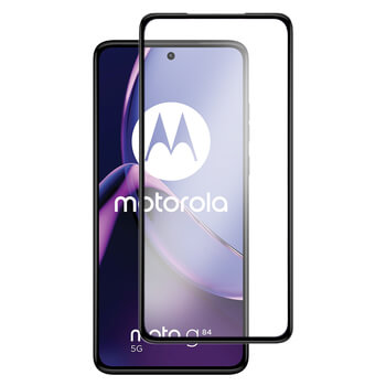 Picasee ochronne szkło hartowane 3D z ramką do Motorola Moto G84 5G - czarne