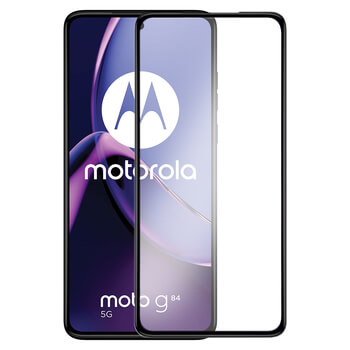 Szkło hartowane 3D z ramką do Motorola Moto G84 5G - czarne