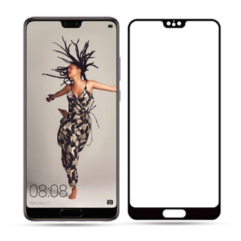 3x Picasee zakrzywione szkło ochronne 3D do Huawei P20 Pro - czarne 2+1 gratis